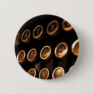 Schlüssel für antike Schreibmaschinen Button