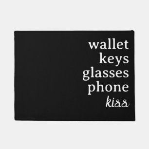 Schlüssel Handybrille Fußmatte
