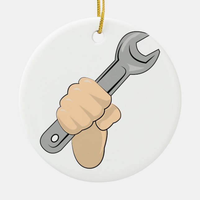 Schlüssel Keramik Ornament (Vorne)