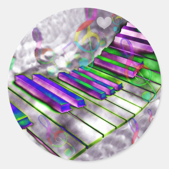 Schlüssel meines Herzens#2_ Runder Aufkleber (Vorderseite)