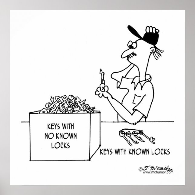 Schlüssel ohne bekannte Verriegelungen: Poster (Vorne)
