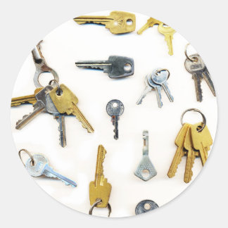 Schlüssel Runder Aufkleber