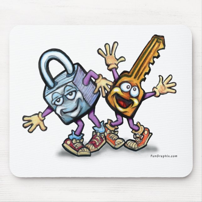 Schlüssel sperren mousepad (Vorne)