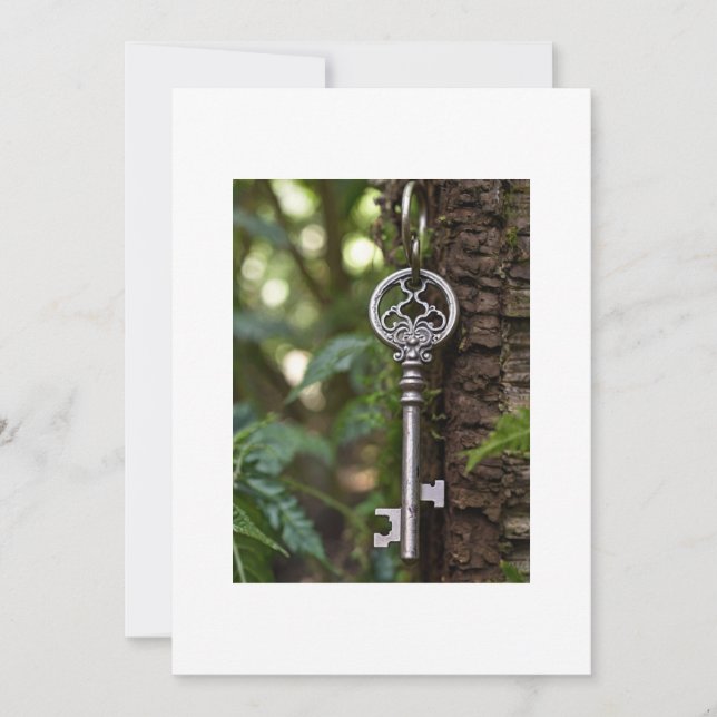 Schlüssel und Arbrea Einladung (Vorderseite)