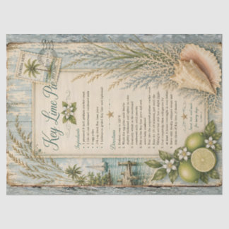 Schlüssel-Zitronen-Torte Rezept Decoupage Papier V
