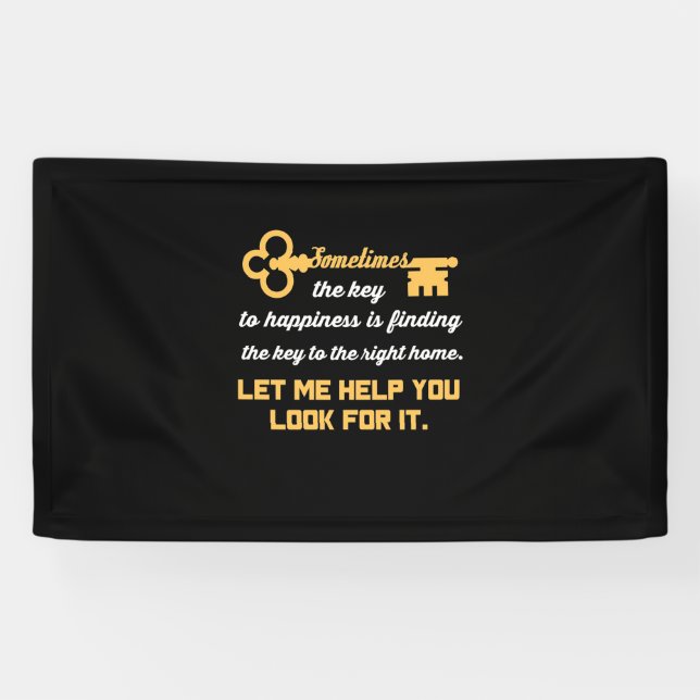 Schlüssel zu Ihrem neuen Haus Banner (Horizontal)