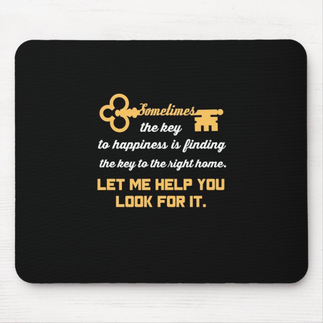 Schlüssel zu Ihrem neuen Haus Mousepad (Vorne)
