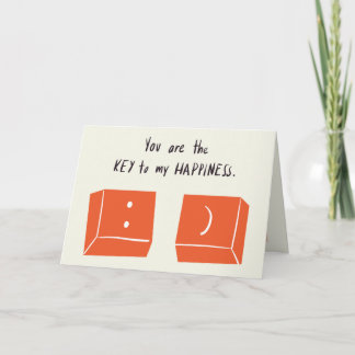 SCHLÜSSEL zu meinem Glück Karte