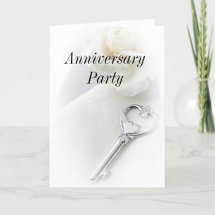 Schlüssel zu meinem Herz Jahrestags-Party Dankeskarte