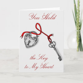Schlüssel zu meinem Herzen Feiertagskarte