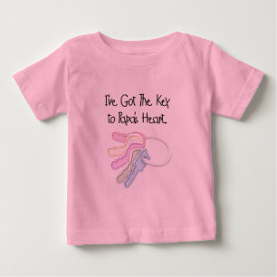 Schlüssel zu Papas Herz - Hemden und Geschenke Baby T-shirt