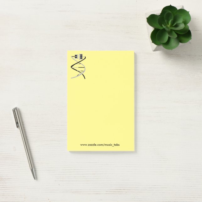 Schlüssel zum Musikgene Post-it Klebezettel (Büro)