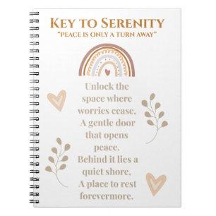 Schlüssel zum Serenity-Journal   InspirationsNoteb Notizblock