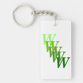 Schlüsselanhänger (Acryl) - Treppenbriefe und Name