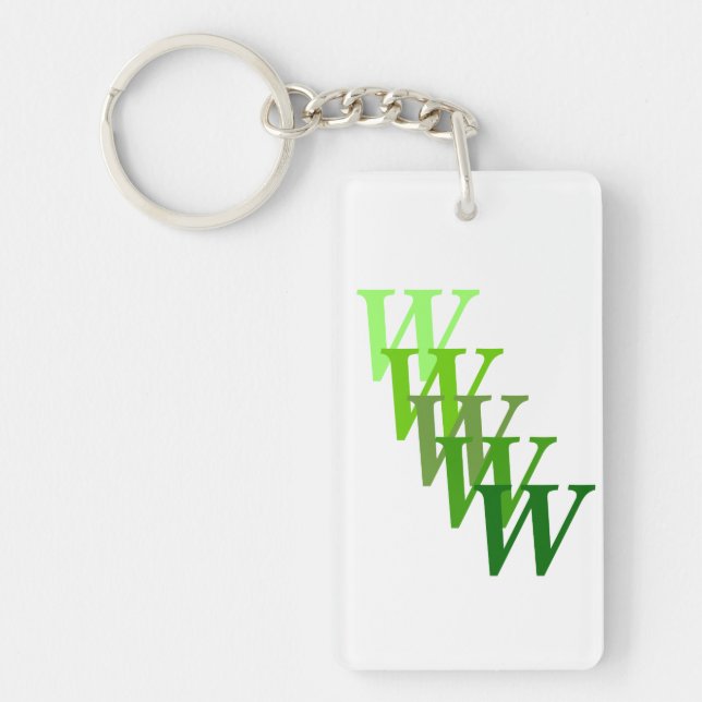 Schlüsselanhänger (Acryl) - Treppenbriefe und Name (Vorderseite)