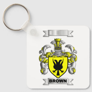 Schlüsselanhänger Aluminium Braun Familienname Sch