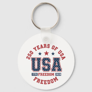Schlüsselanhänger-Amerika Patriotisch 250. Jubiläu Schlüsselanhänger