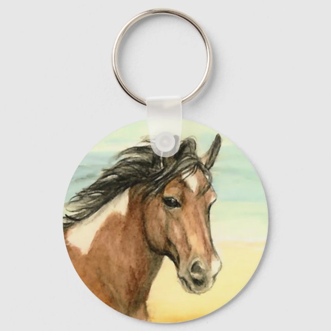 Schlüsselanhänger "Assateague Pony" (Vorderseite)