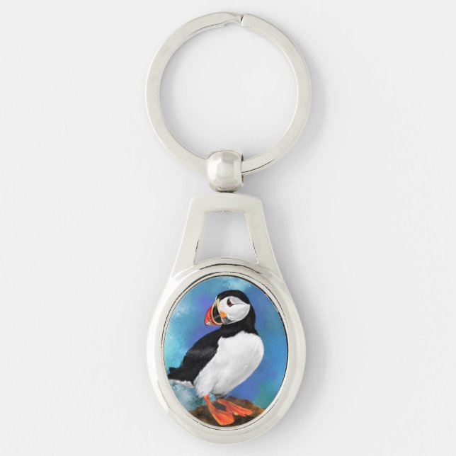 Schlüsselanhänger Atlantik Puffin Bird (Vorderseite)