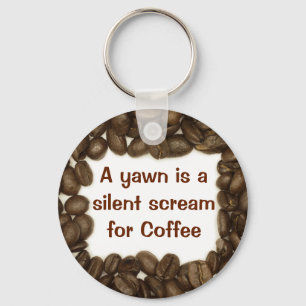 Schlüsselanhänger aus Kaffeebohnen