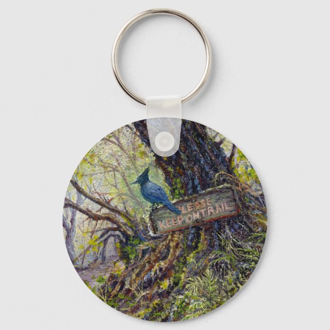 Schlüsselanhänger "Behalt Off the Trail" (Vorderseite)