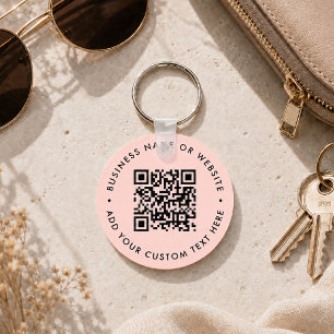 Schlüsselanhänger   Benutzerdefinierter QR-Code Bl