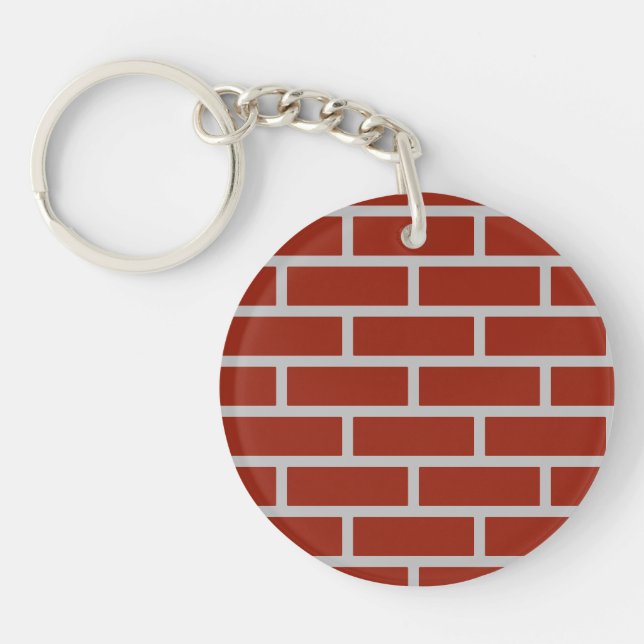 Schlüsselanhänger (Brick Red & Gray) (Vorderseite)