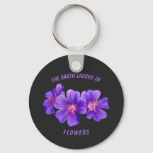 Schlüsselanhänger Button-Blume