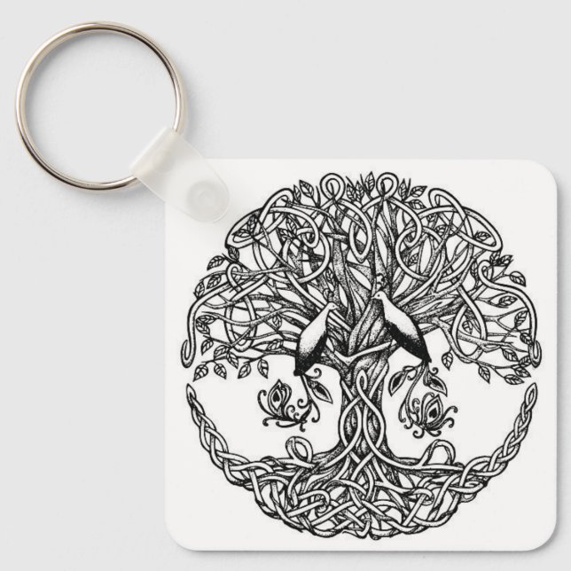 Schlüsselanhänger Celtic tree (Vorderseite)