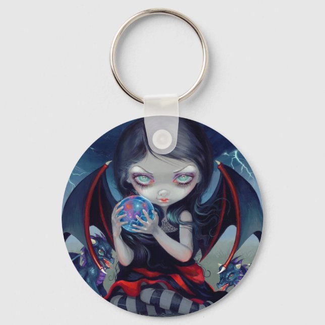 Schlüsselanhänger "Dark Dragonling" (Vorderseite)