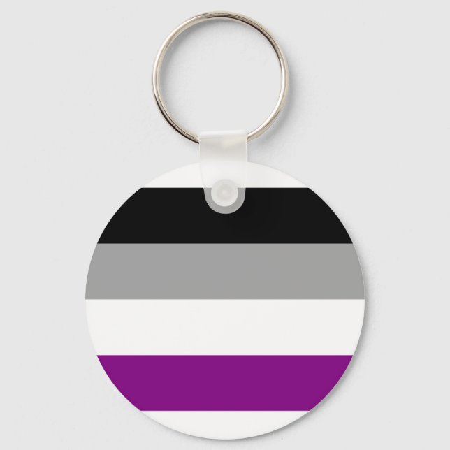 Schlüsselanhänger der asexuellen Flagge (Vorderseite)