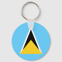 Schlüsselanhänger der Fahne Saint Lucia