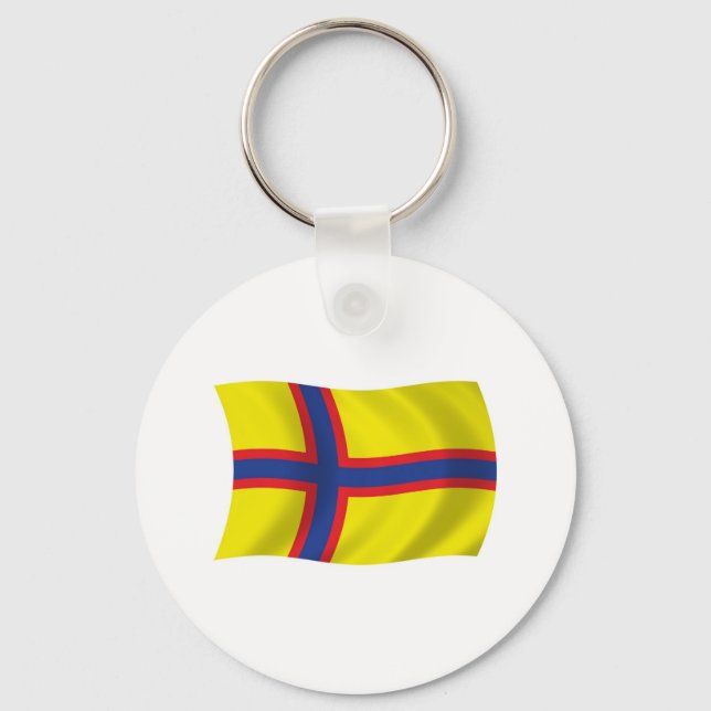 Schlüsselanhänger der finnischen Flagge (Vorderseite)