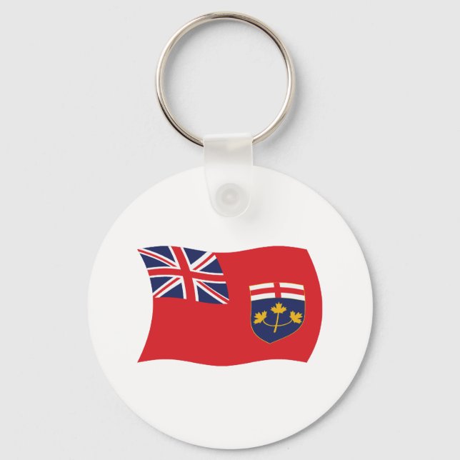 Schlüsselanhänger der Ontario-Flagge (Vorderseite)