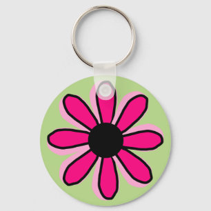Schlüsselanhänger der rosa Blume