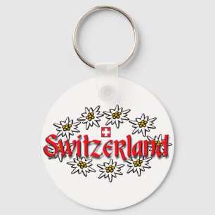 Schlüsselanhänger der Schweiz Edelweiss