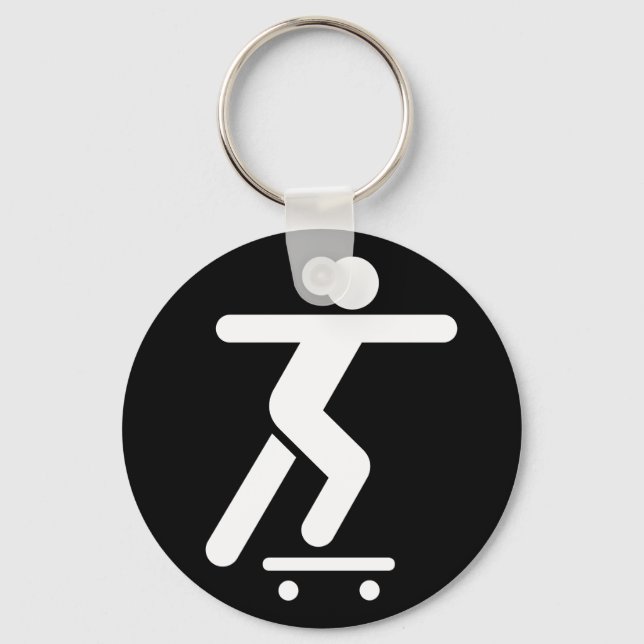 Schlüsselanhänger der Skateboarding-Symbol (Vorderseite)