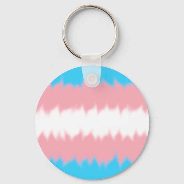 Schlüsselanhänger der Trans-Flagge (Vorderseite)