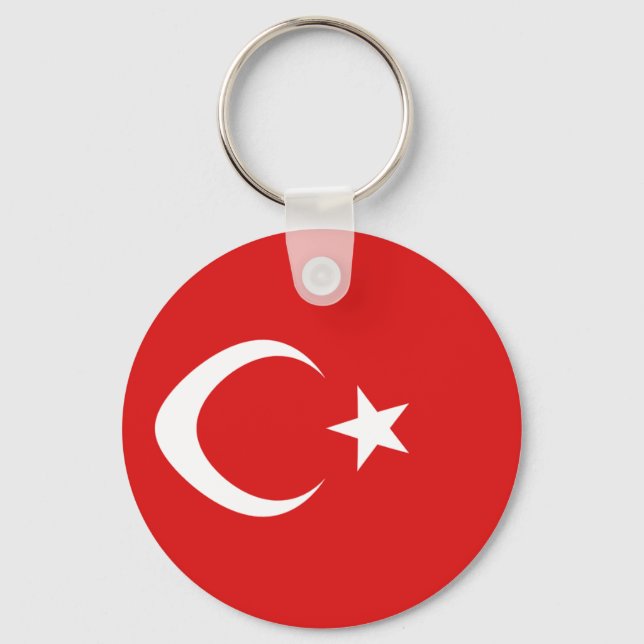 Schlüsselanhänger der türkischen Fischereiflagge (Vorderseite)