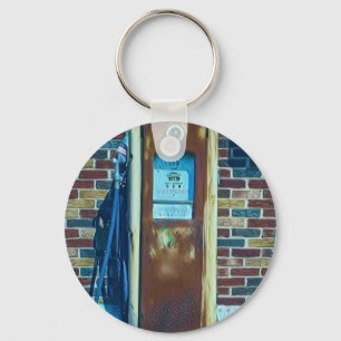 Schlüsselanhänger der Vintagen Gaspumpe