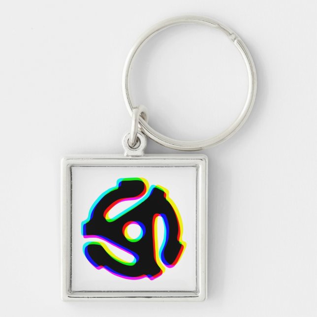 Schlüsselanhänger des 45 rpm-Aufzeichnungsadapters (Vorne)