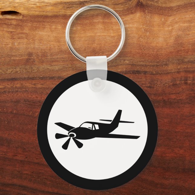 Schlüsselanhänger des Black Airplane Designer (Rückseite)