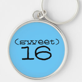 Schlüsselanhänger des Bonbon-16 im Türkis und im