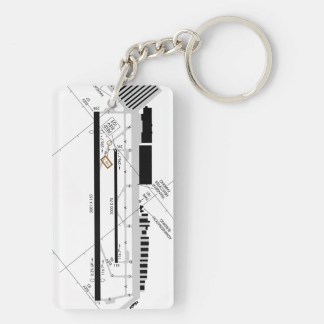 Schlüsselanhänger des Flughafens Torrance (Rückseite)