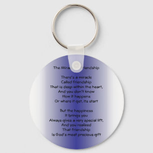 Schlüsselanhänger des Freundschaftsgedichts