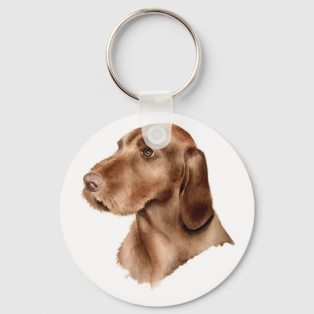 Schlüsselanhänger Drahthaar Vizsla (Vorderseite)