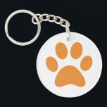 Schlüsselanhänger einfügen<br><div class="desc">Fun Paw Print Design für Tierfreunde!</div>