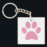 Schlüsselanhänger einfügen<br><div class="desc">Fun Paw Print Design für Tierfreunde!</div>