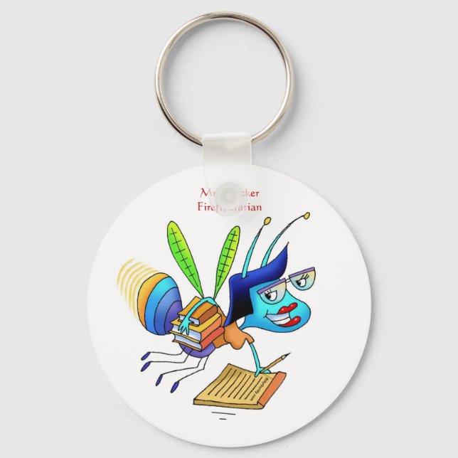 Schlüsselanhänger Flicker Fireflexybrarian (Vorderseite)