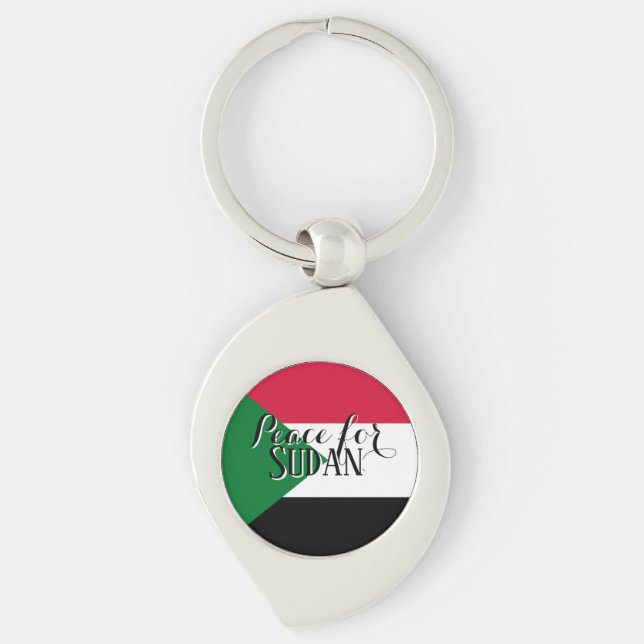 Schlüsselanhänger Frieden für Sudan – Solidarität  (Vorderseite)